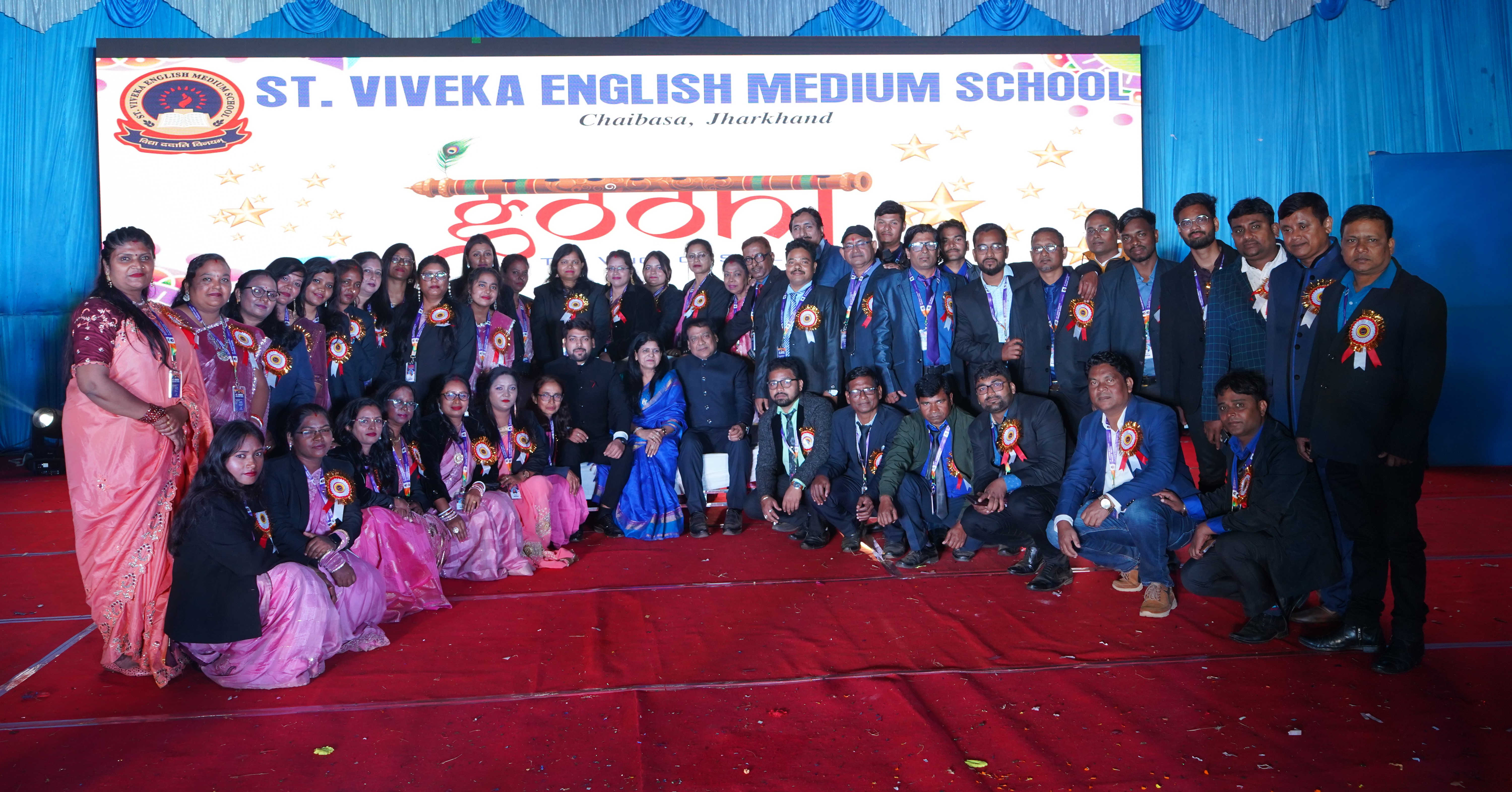 Students participating in school activities